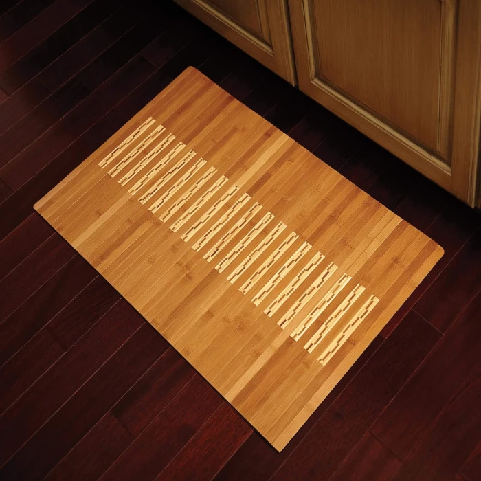 Anji Mountain 24" x 36" Bamboo Kitchen & Bath Mat 