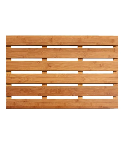 Anji Mountain 16" x 24" Bamboo Bath & Sauna Mat Natural