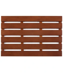 Anji Mountain 16 in. X 24 in. Bamboo Bath & Sauna Mat Walnut