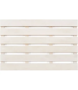 Anji Mountain 16 in. X 24 in. Bamboo Bath & Sauna Mat White Wash