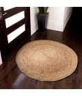 Anji Mountain 6' Round Kerala Natural Jute Rug