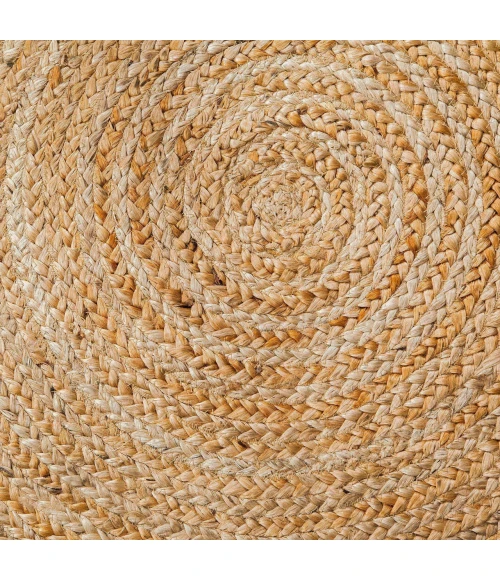 Anji Mountain 4' Round Kerala Natural Jute Rug
