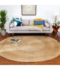 Anji Mountain 6' Round Kerala Natural Jute Rug