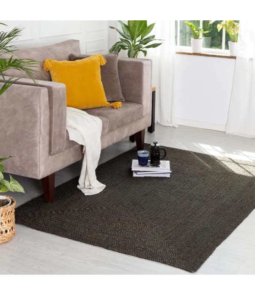 Anji Mountain 4' x 6' Kerala Gray Jute Rug