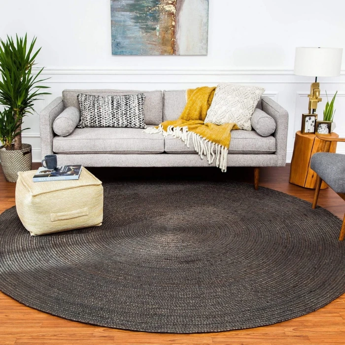 Anji Mountain 8' x 10' Kerala Gray Jute Rug