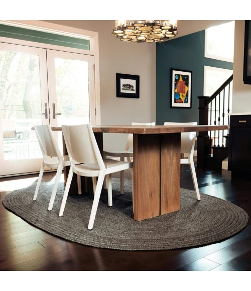 Anji Mountain 3' x 5' Kerala Gray Jute Rug