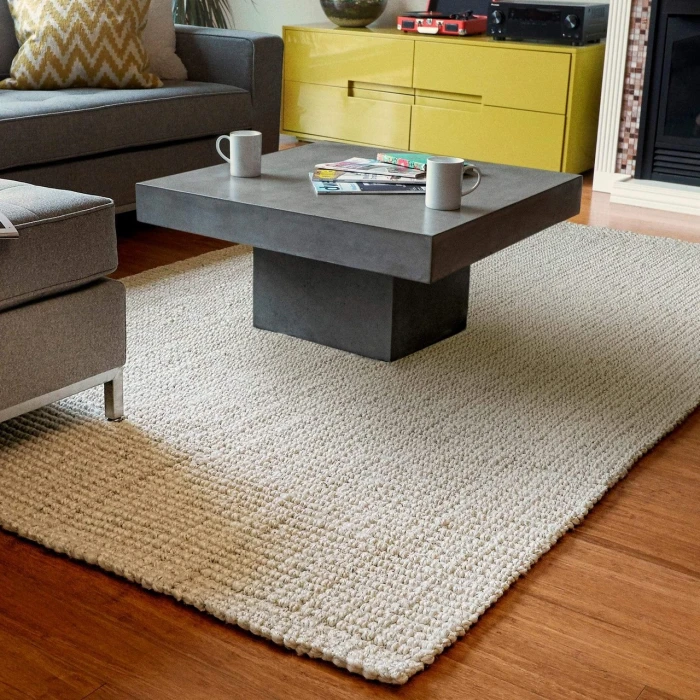 Anji Mountain 4' x 6' Andes Ivory Jute Rug