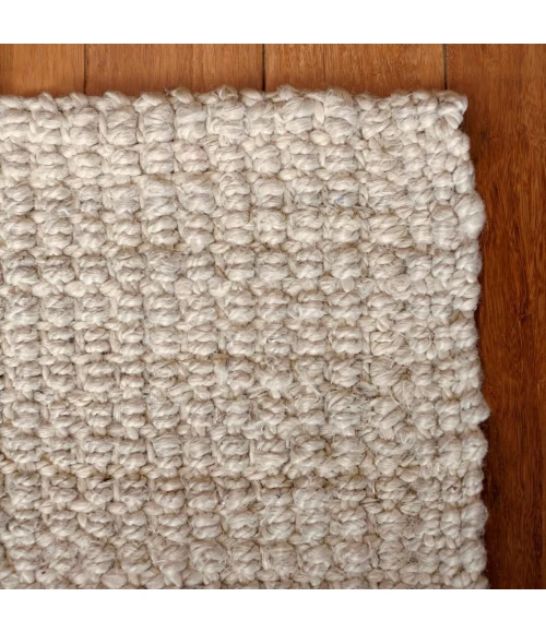 Anji Mountain 2'6" x 8' Andes Ivory Jute Rug