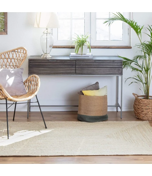 Anji Mountain 4' x 6' Kerala Ivory Jute Rug