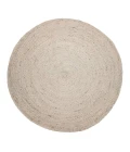 Anji Mountain 4' Round Kerala Ivory Jute Rug