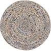 Anji Mountain 6 ft. Round Kerala Denim & Jute Rug
