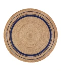 Anji Mountain 4' Round Kerala Midnite Jute Rug