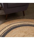 Anji Mountain 4' Round Kerala Mist Jute Rug
