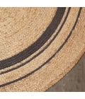 Anji Mountain 4' Round Kerala Mist Jute Rug