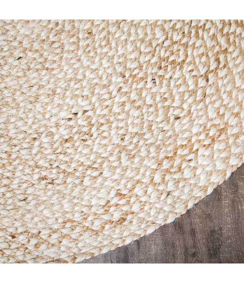 Anji Mountain 8' Round Speckled Hen Rug