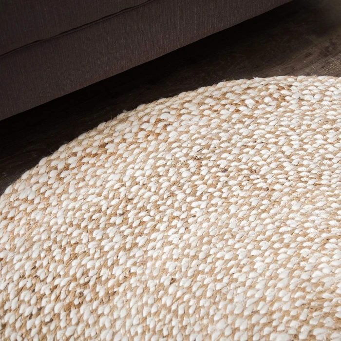 Anji Mountain 6' Round Speckled Hen Rug