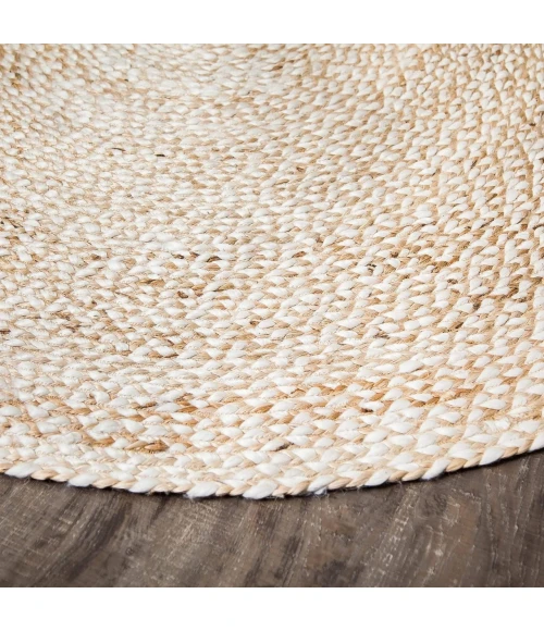 Anji Mountain 8' Round Speckled Hen Rug