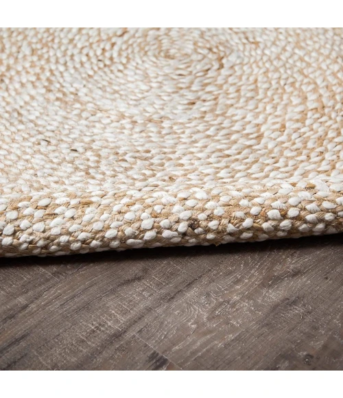 Anji Mountain 8' Round Speckled Hen Rug