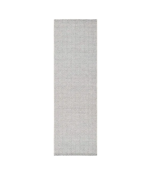Anji Mountain 2'6" x 8' Inanna Flatweave Neutral Rug