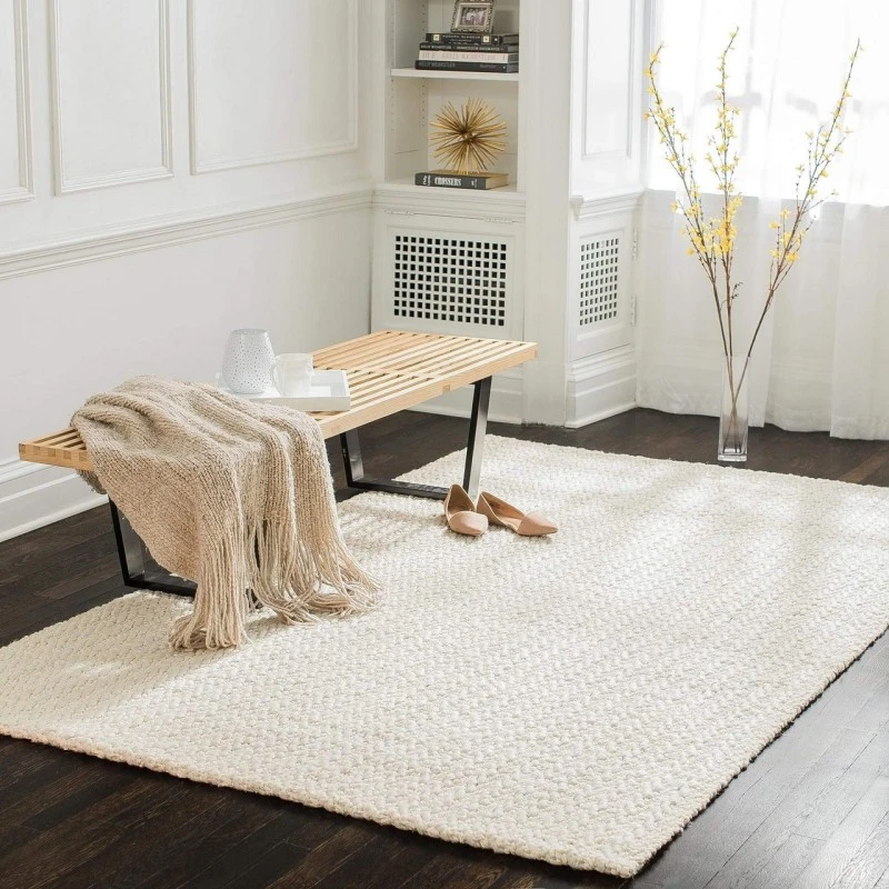 Anji Mountain 4' x 6' Freya White Rug