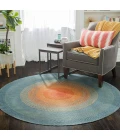 Anji Mountain 8' Round Olwyn Braided Round Rug