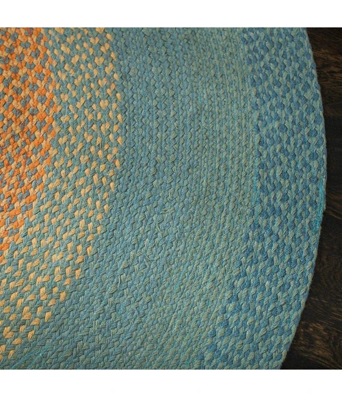 Anji Mountain 8' Round Olwyn Braided Round Rug