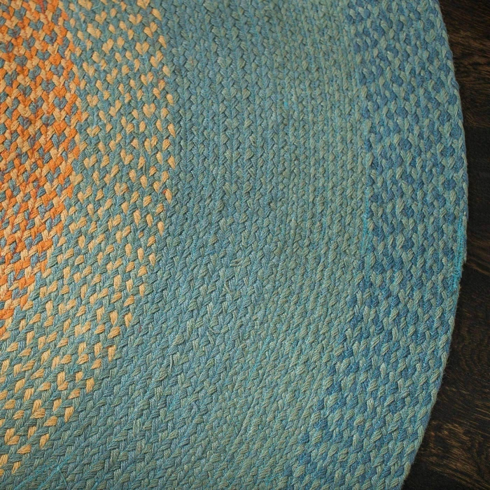 Anji Mountain 4' Round Olwyn Braided Round Rug