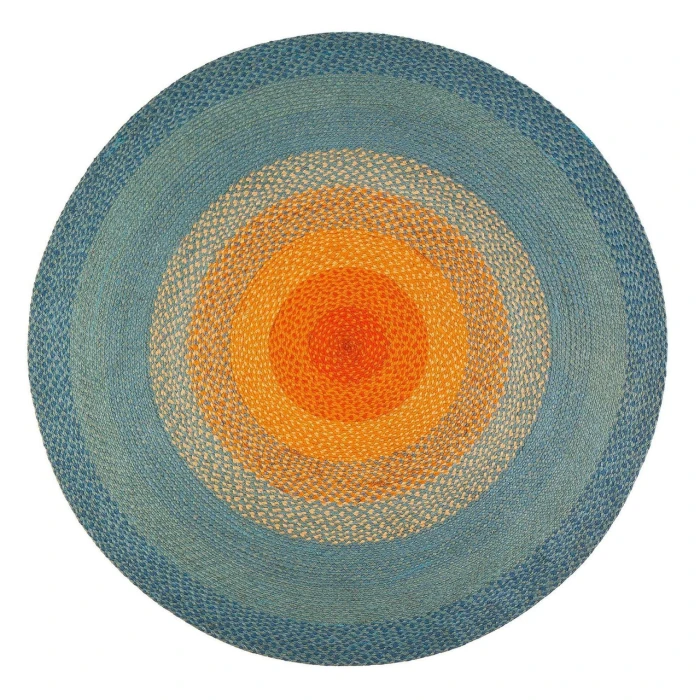 Anji Mountain 4' Round Olwyn Braided Round Rug