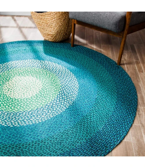 Anji Mountain 8' Round Aarashi Rug