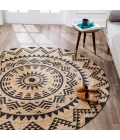 Anji Mountain 6' Round Cortez Tribal Rug