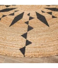Anji Mountain 4' Round Cuitl huac Tribal Rug