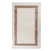 Anji Mountain 5' x 8' Whippoorwill Ivory and Natural Border Rug
