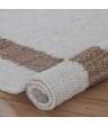 Anji Mountain 8' x 10' Whippoorwill Ivory & Tan Jute Area Rug