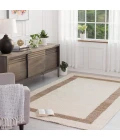 Anji Mountain 8' x 10' Whippoorwill Ivory & Tan Jute Area Rug