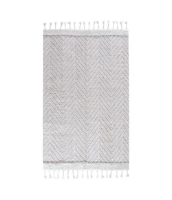 Anji Mountain Anji Mountain 8' x 10' Spinneret Springfield Beige with Tassel Rug