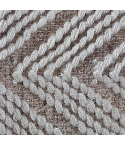 Anji Mountain 8' x 10' Spinneret Ivory & Natural Area Rug