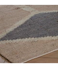 Anji Mountain 4' x 6' Mountains of the Moon Natural Gray & Ivory Jute Area Rug