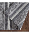 Anji Mountain 5' x 7' Corrina Charcoal Gray/Natural Cotton Rug