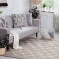 Anji Mountain 8' x 10' Hopscotch Wool Diamonds Rug