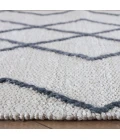 Anji Mountain 5' x 7' Kingston Ivory with Gray/Blue Diamond Rug