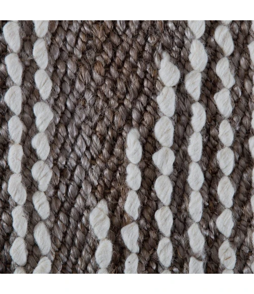 Anji Mountain 5' x 7' Marconi Natural with Ivory Wool Pattern Rug