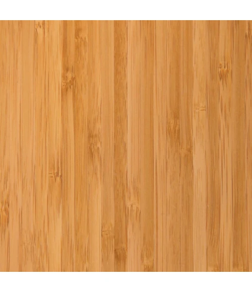 Anji Mountain 47" x 51" Natural Plush Bamboo Chair Mat with lip