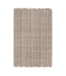 Anji Mountain Anji Mountain 8' x 10' Okemah Jute and All Ivory Wool Rug