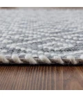 Anji Mountain 8' x 10' Mannin Charcoal Jute and Ivory Wool Rug