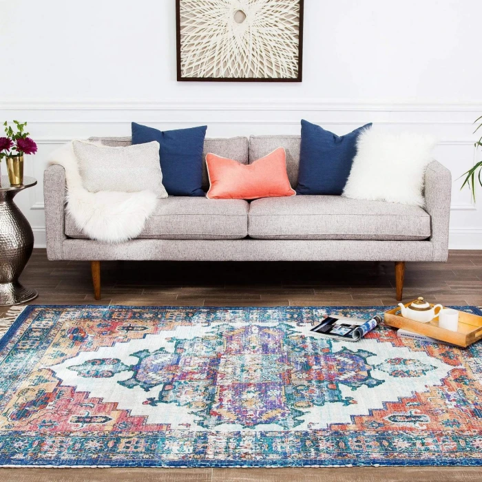 Anji Mountain 4' x 6' Kuba Distressed Rug