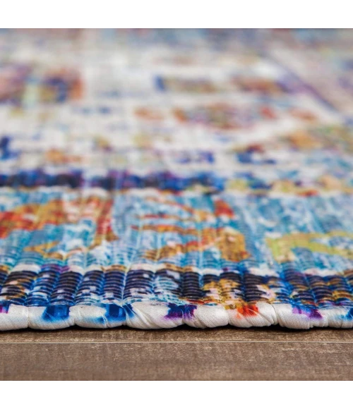 Anji Mountain 5' x 7'6" Tarom Distressed Rug w/ Multi Fringe