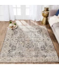 Anji Mountain 4' Round Zagros Distressed Rug