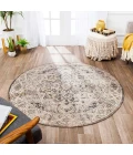 Anji Mountain 4' Round Zagros Distressed Rug