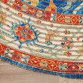 Anji Mountain 6' Round Sahand Distressed Rug