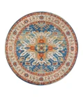 Anji Mountain 4' Round Sahand Distressed Rug